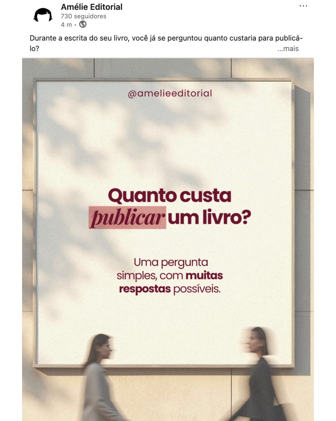 Post — Quanto custa publicar um livro?